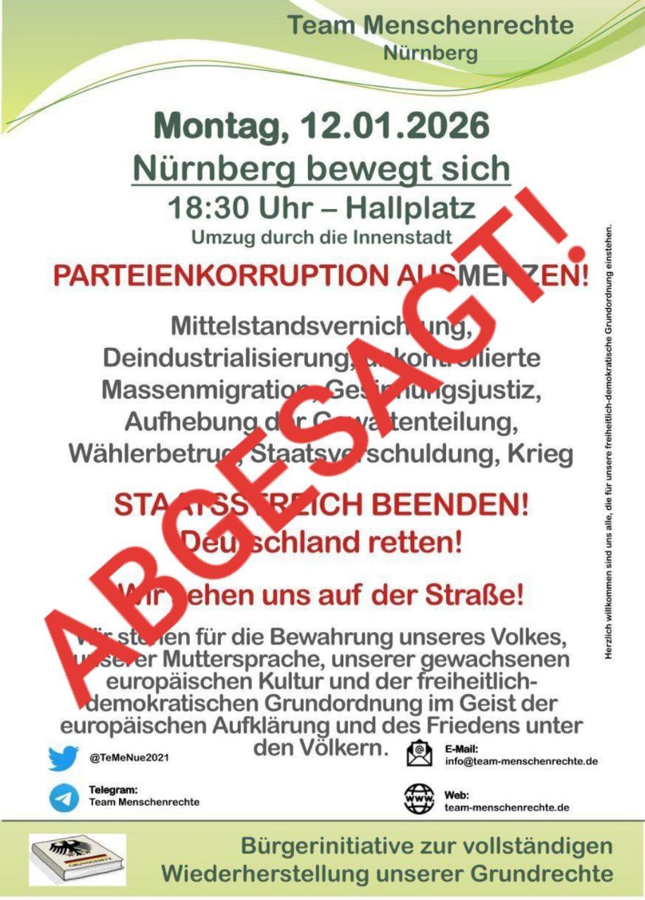 Einladung zur Montagsdemo