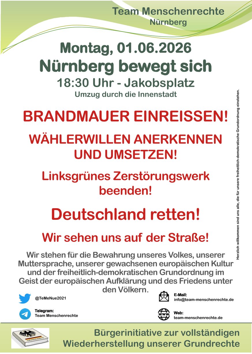 Montagsdemo Jakobsplatz